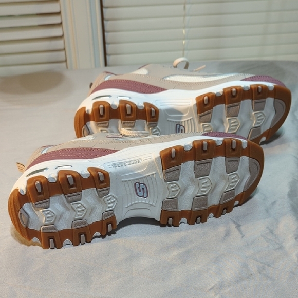 Skechers Pink and Gray Sneakers with Supportive Sole - Picture 6 of 16